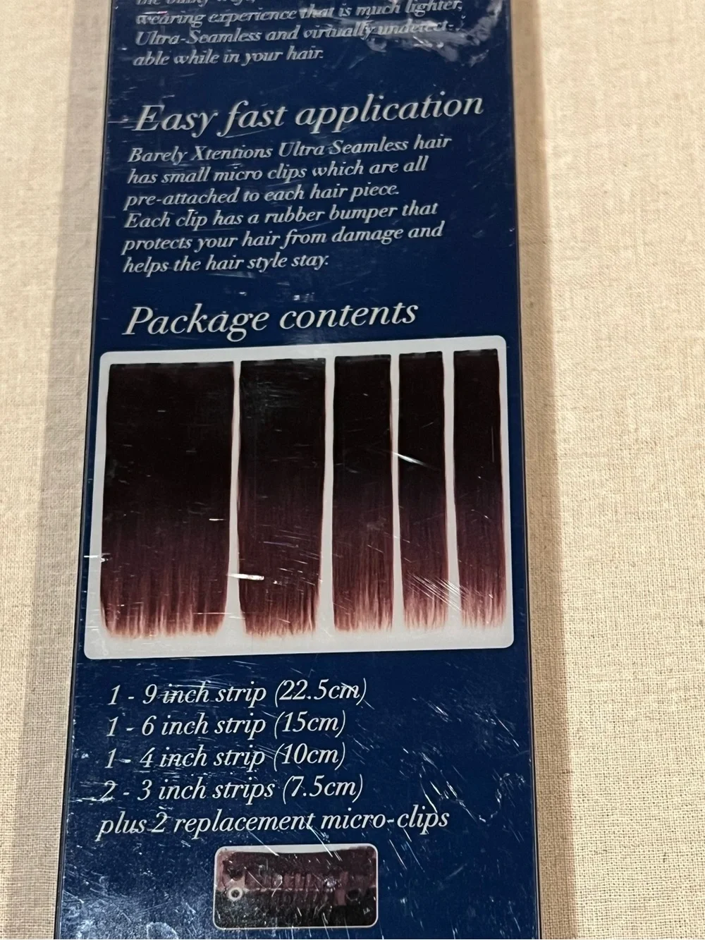 Barely Xtensions Ultra Seamless Hair Extensions Dark Brown 18